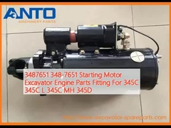 3487651 348-7651 Moteur de démarrage pièces de moteur d'excavatrice pour 345C 345C L 345C MH 345D