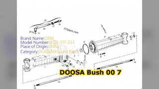 DOOSA Excavatrice Bush 00-7 - Pièces