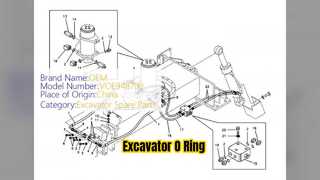 Joint torique d'excavatrice VOE8700 pour modèles