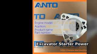 Moteur de démarreur d'excavatrice 6CT 8,3L