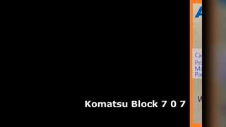 Bloc d'excavatrice Komatsu 7-0-7 PC70-8