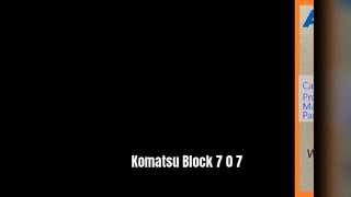 Bloc d'excavatrice Komatsu 7 0 7 PC70-8