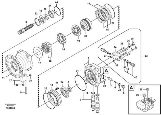 Excavatrice de scellage Swing Motor de VOE14601385 14601385 Kit For EC300D VOE