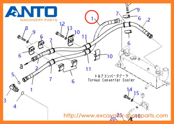 424-09-41131 4240941131 Tuyau Raccord de Pièce Détachée pour Pelle KOMATSU PC200-8