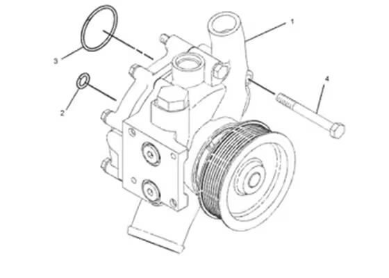352-2125 3522125 Pompe à eau pièces de moteur d'excavatrice pour C9 330D 336D 336D2 340D