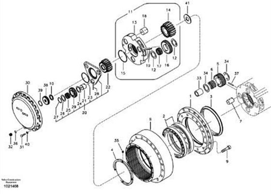 Vitesse VOE EC330B de l'excavatrice VOE14522997 14522997