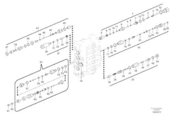 Excavatrice EC210B de VOE de soupape de sécurité VOE14543998 14543998
