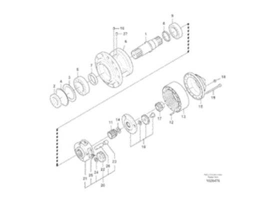VOE EC330B VOE14547261 soutenant 14547261 l'excavatrice Parts