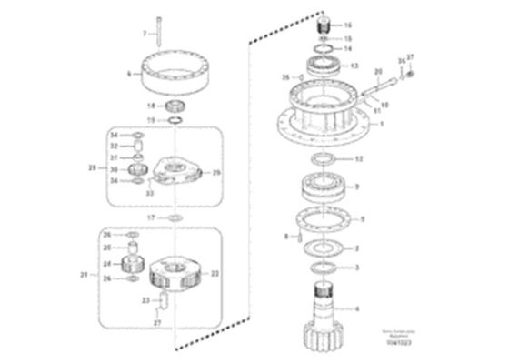 Boîte de vitesse d'oscillation de la vitesse VOE14547272 14547272 pour VOE EC290C