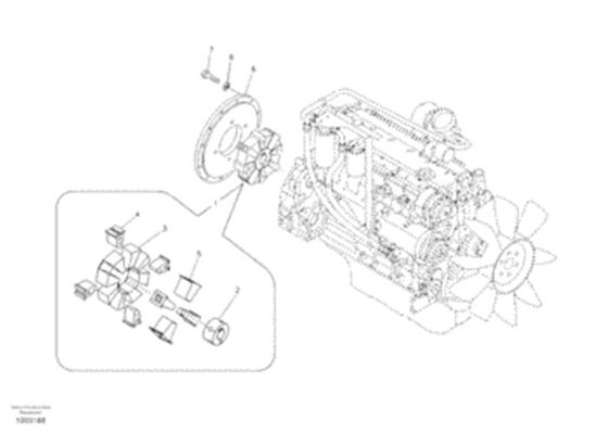 Accouplement VOE14533206 14533206 flexible pour l'excavatrice Hydraulic Pump Parts de VOE
