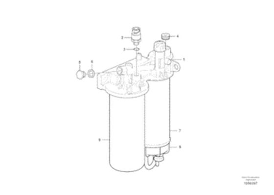 Filtre à l'essence VOE11110683 11110683 pour l'excavatrice EC140C EC210C de VOE