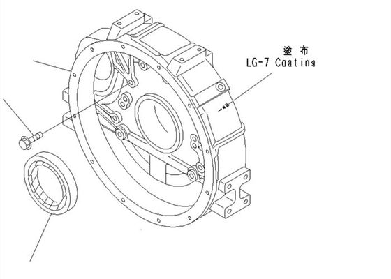 Excavatrice arrière Spare Parts du joint 6140-21-1341 PC100-6 4D95 KOMATSU